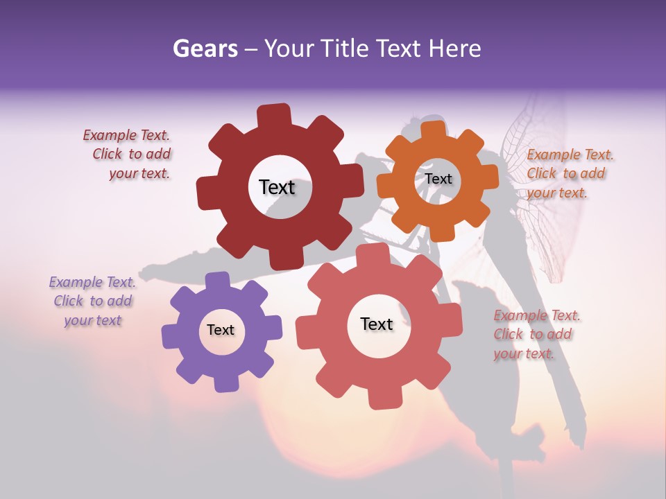 Dragonfly Protection Sleep PowerPoint Template