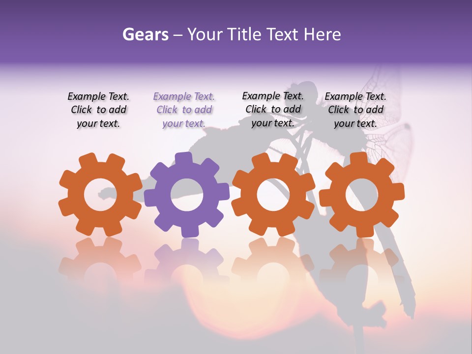 Dragonfly Protection Sleep PowerPoint Template