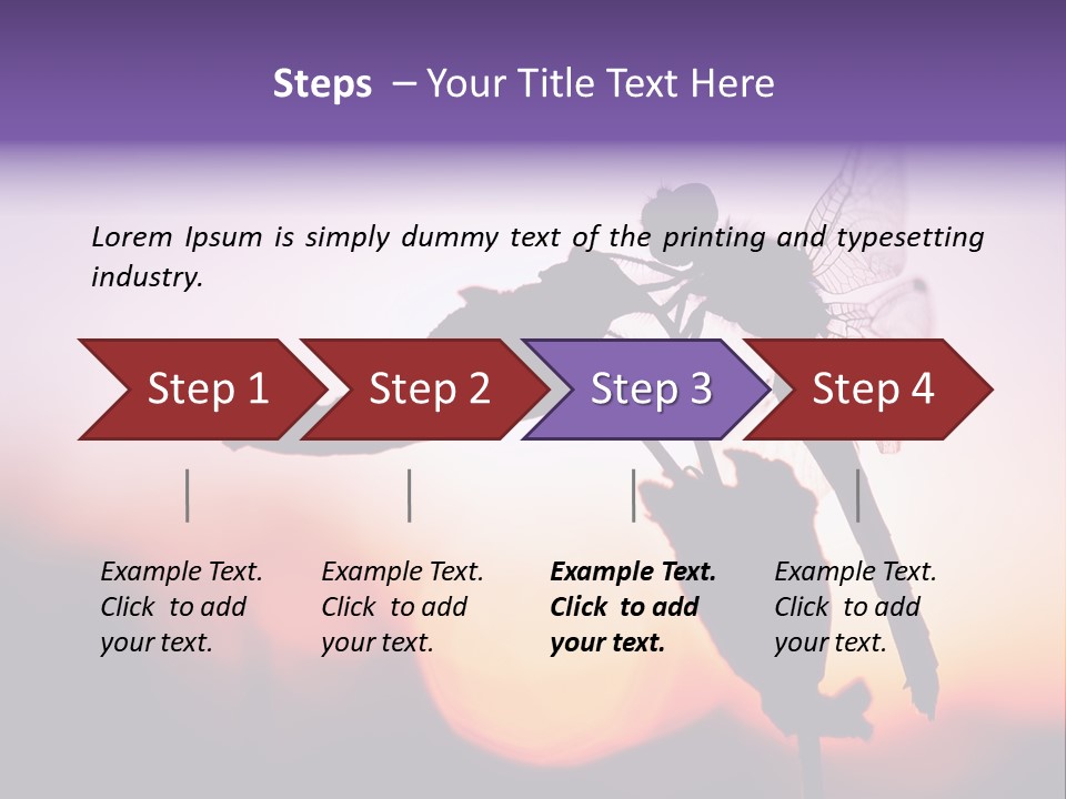 Dragonfly Protection Sleep PowerPoint Template