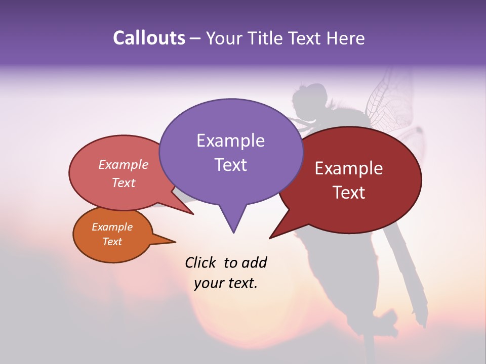 Dragonfly Protection Sleep PowerPoint Template