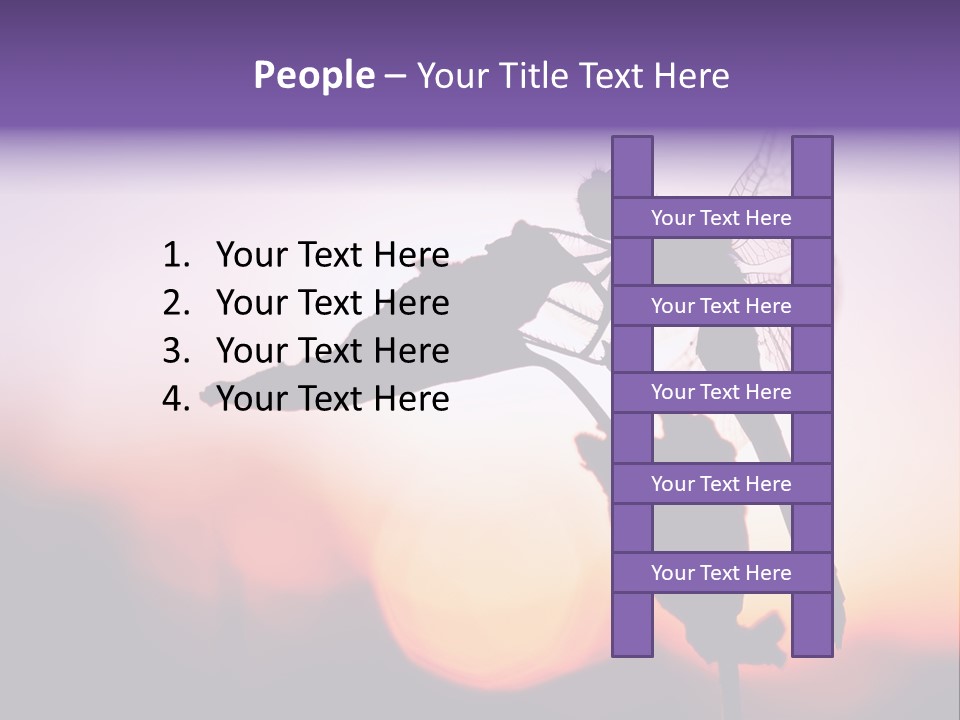 Dragonfly Protection Sleep PowerPoint Template
