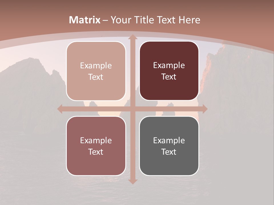 Arch Beach Formation PowerPoint Template