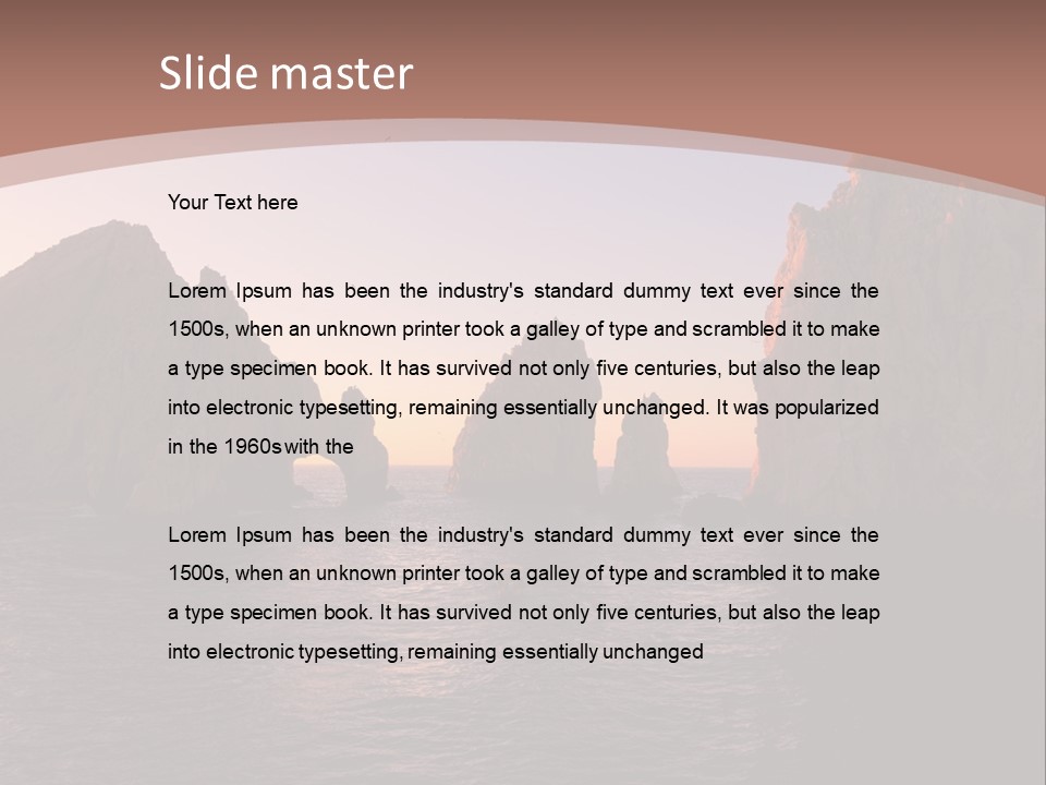 Arch Beach Formation PowerPoint Template