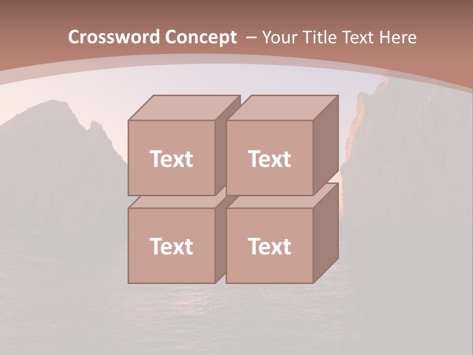 Arch Beach Formation PowerPoint Template
