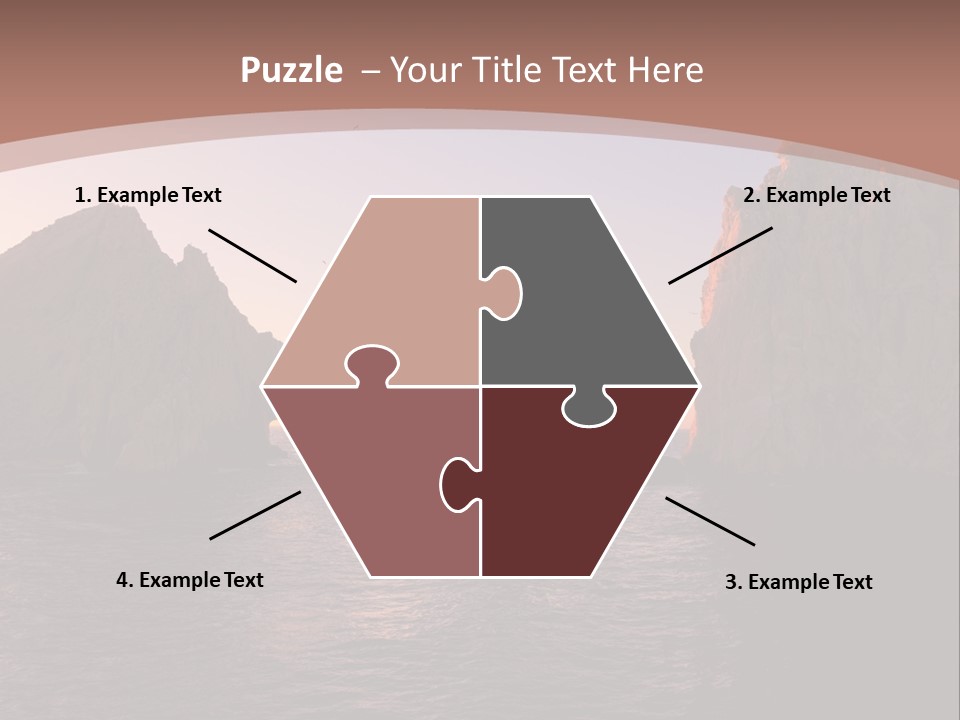 Arch Beach Formation PowerPoint Template