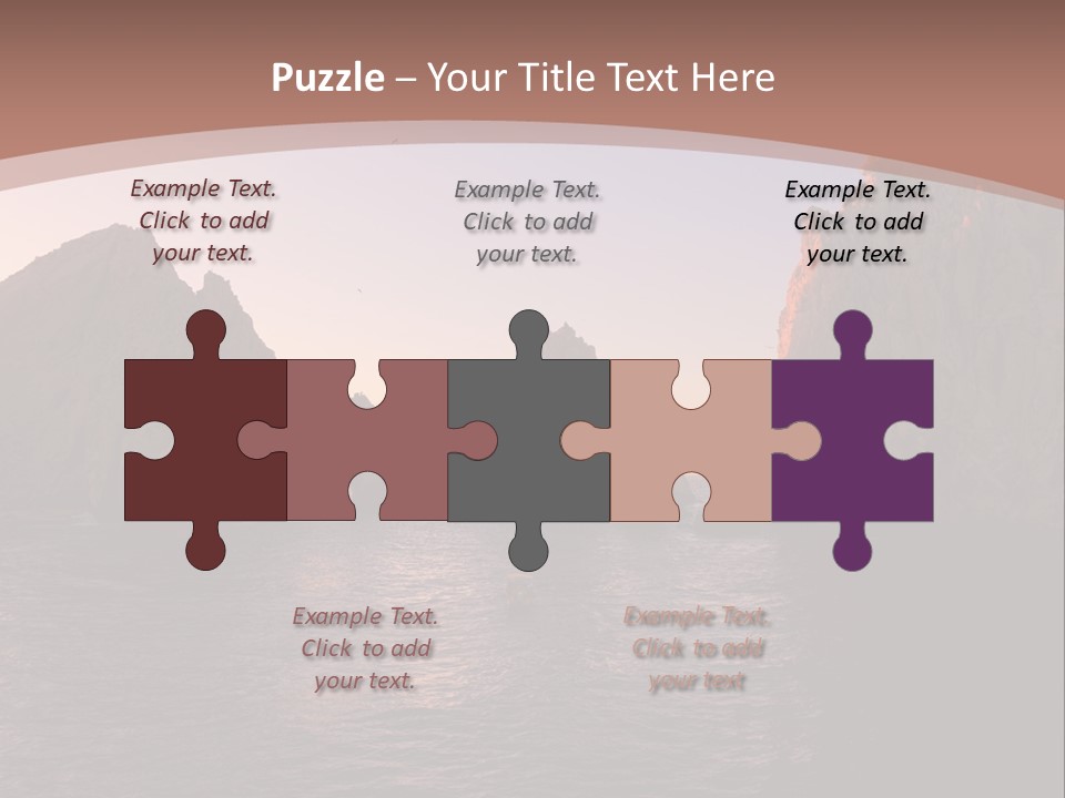 Arch Beach Formation PowerPoint Template