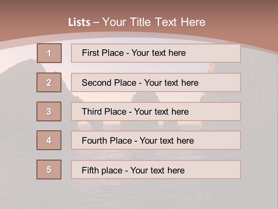 Arch Beach Formation PowerPoint Template