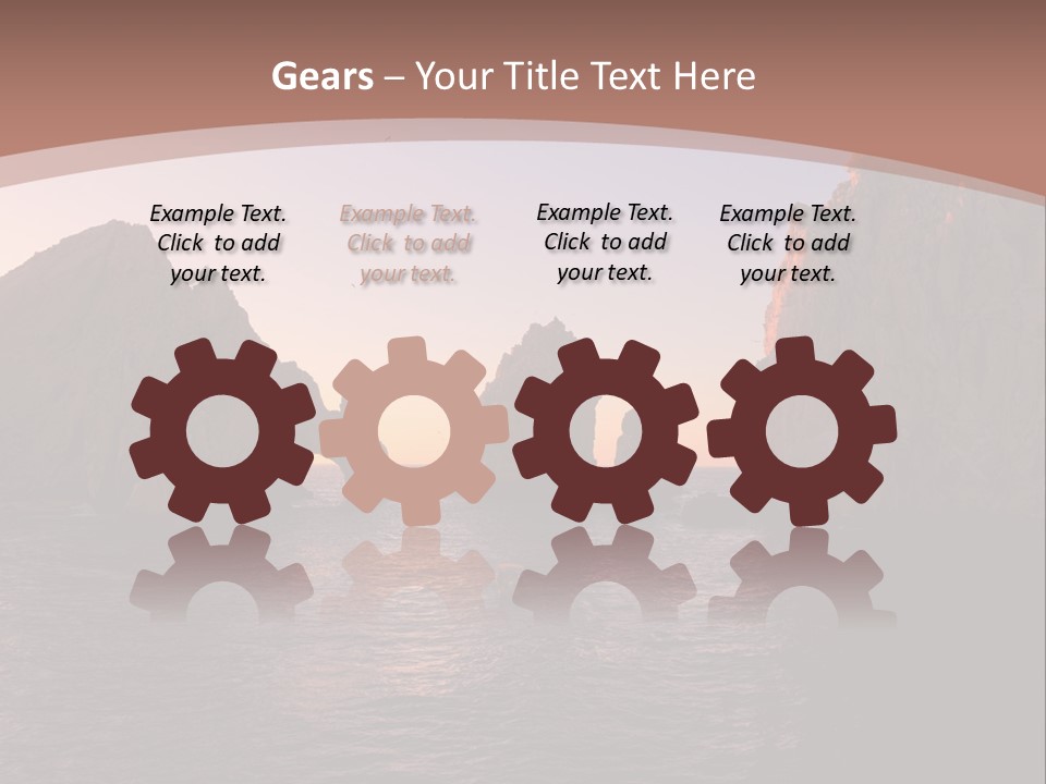 Arch Beach Formation PowerPoint Template