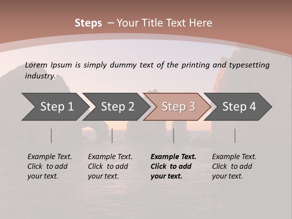 Arch Beach Formation PowerPoint Template