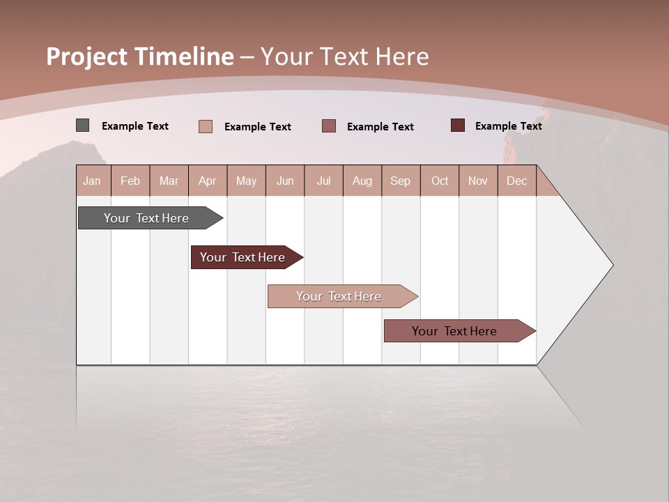 Arch Beach Formation PowerPoint Template