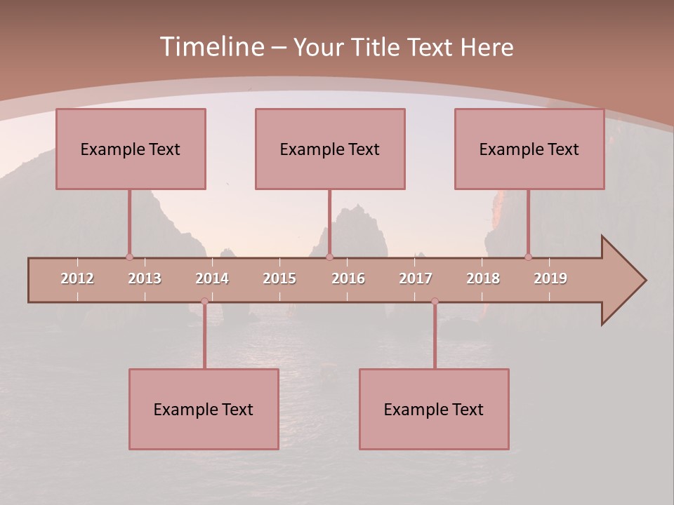 Arch Beach Formation PowerPoint Template