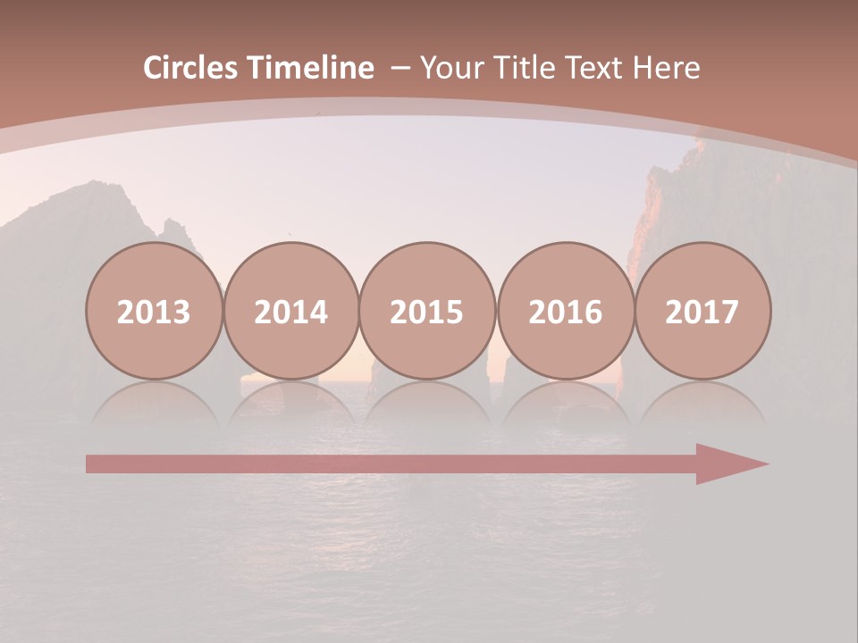 Arch Beach Formation PowerPoint Template