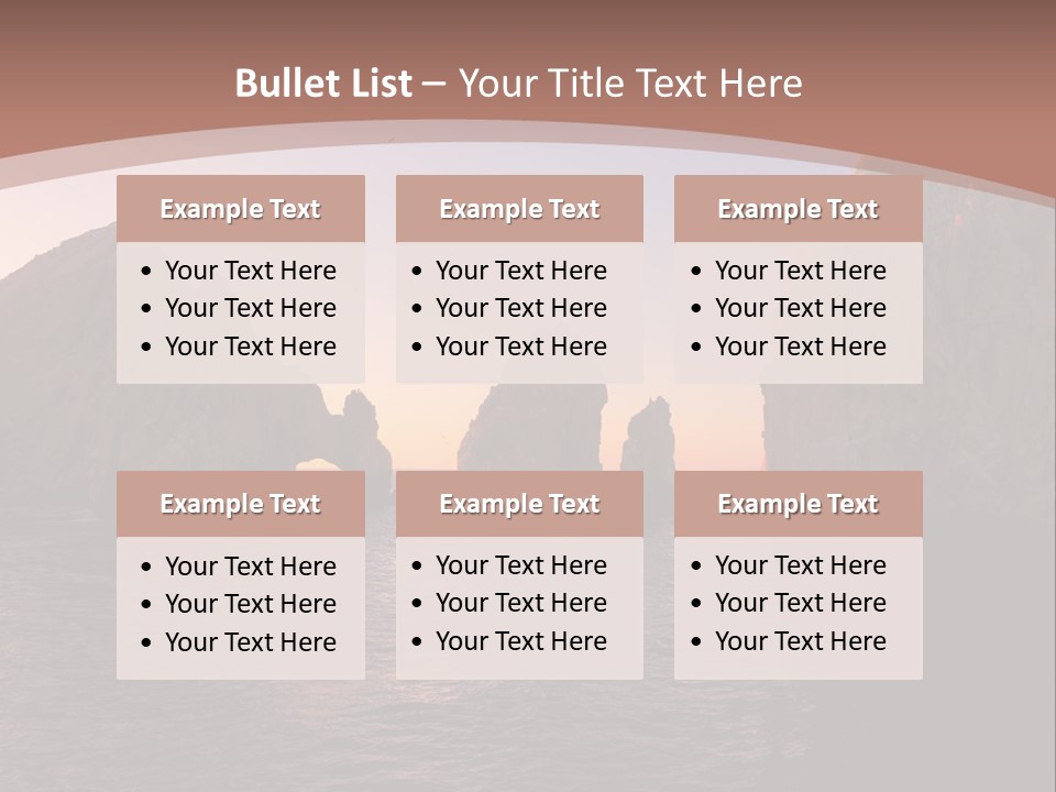 Arch Beach Formation PowerPoint Template