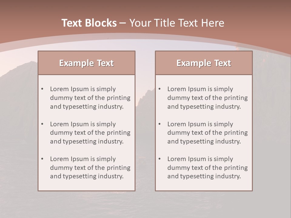 Arch Beach Formation PowerPoint Template