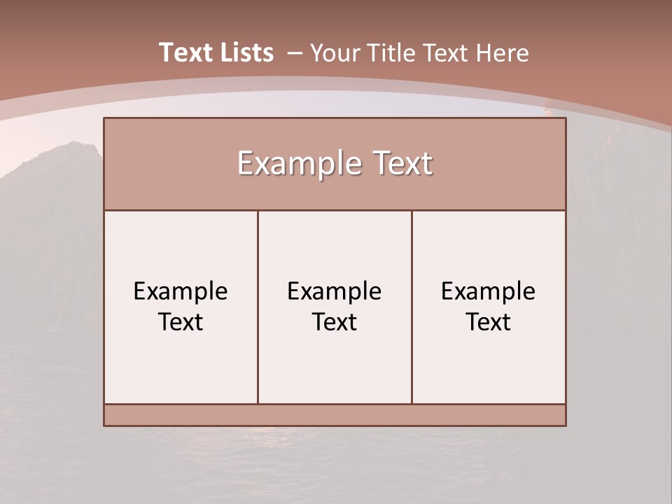 Arch Beach Formation PowerPoint Template