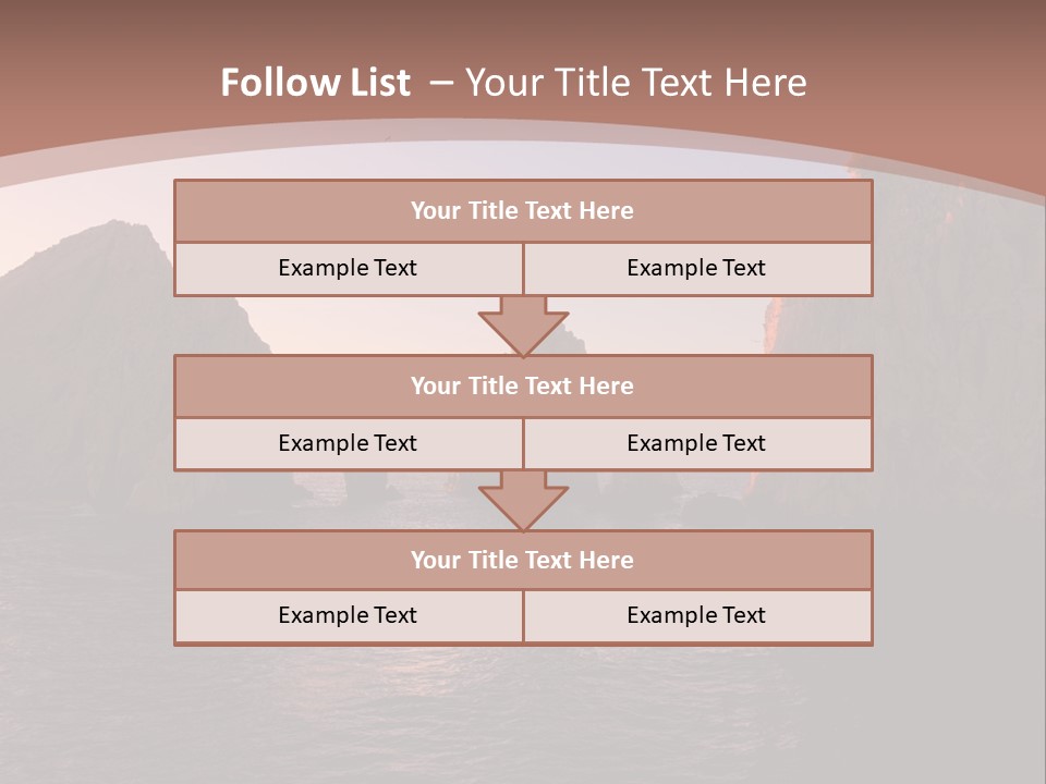 Arch Beach Formation PowerPoint Template