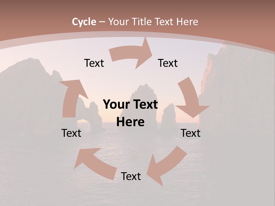 Arch Beach Formation PowerPoint Template
