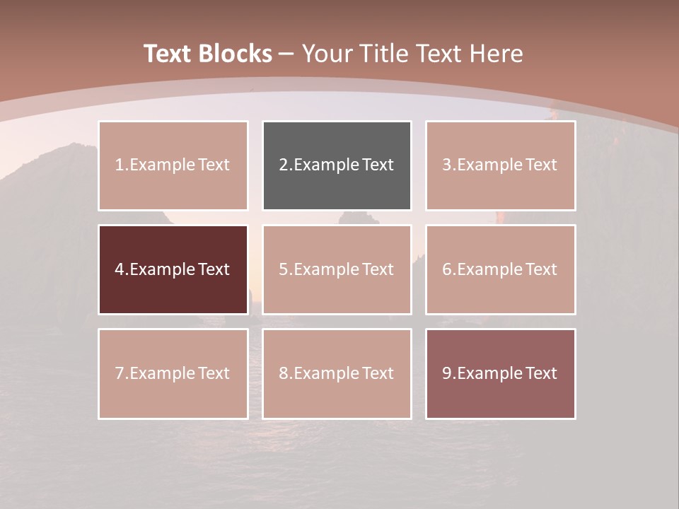 Arch Beach Formation PowerPoint Template