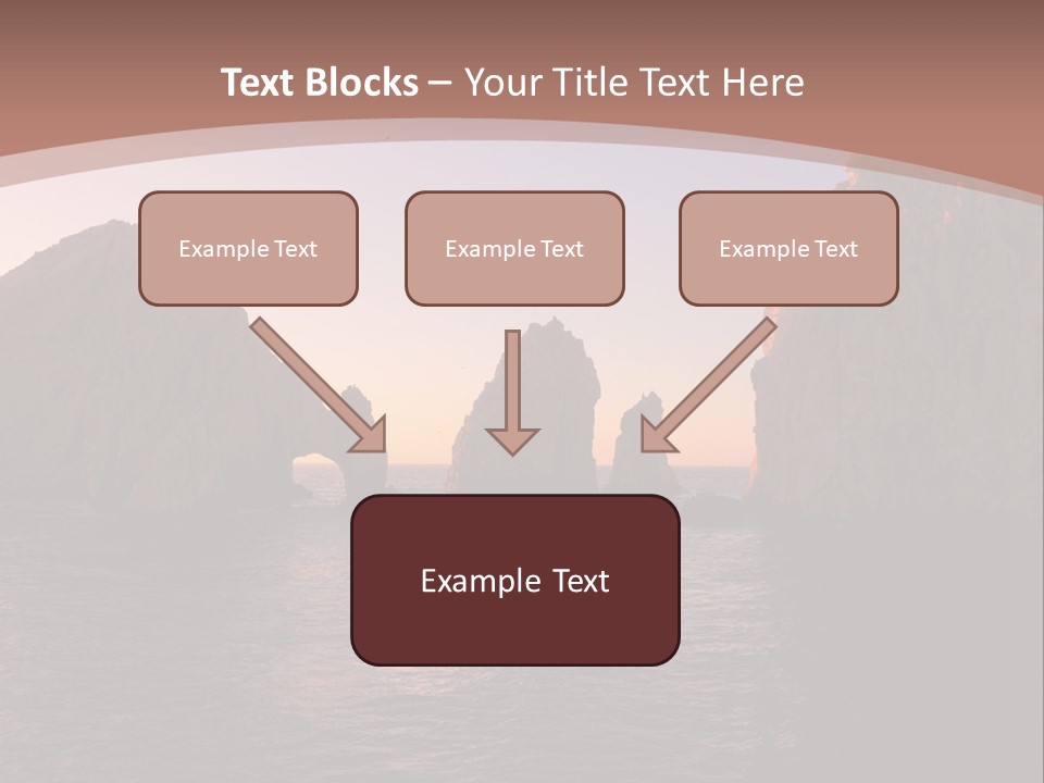 Arch Beach Formation PowerPoint Template