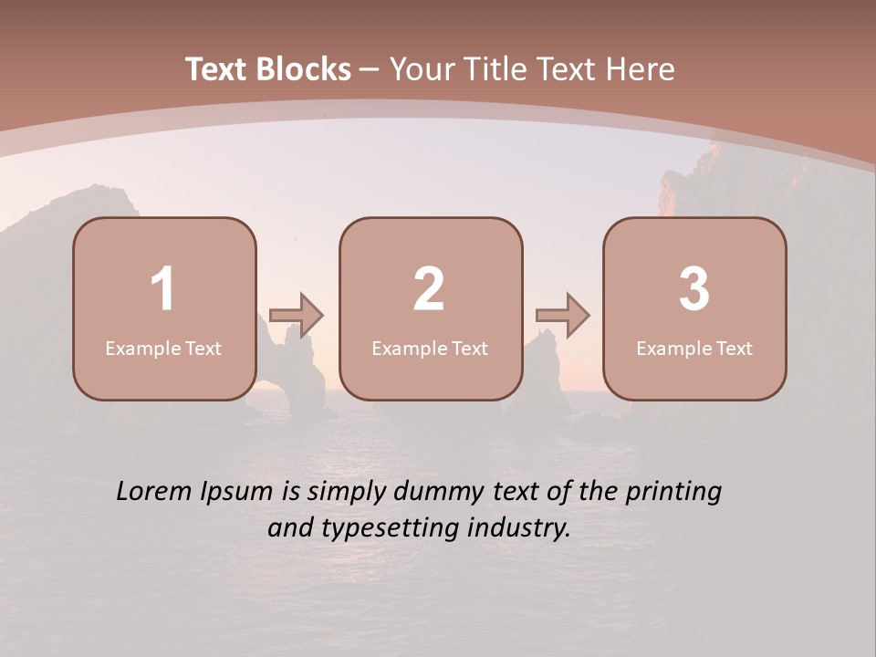 Arch Beach Formation PowerPoint Template
