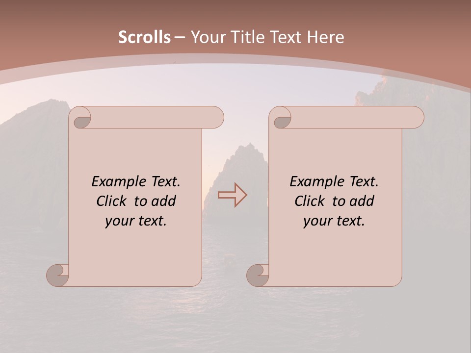 Arch Beach Formation PowerPoint Template