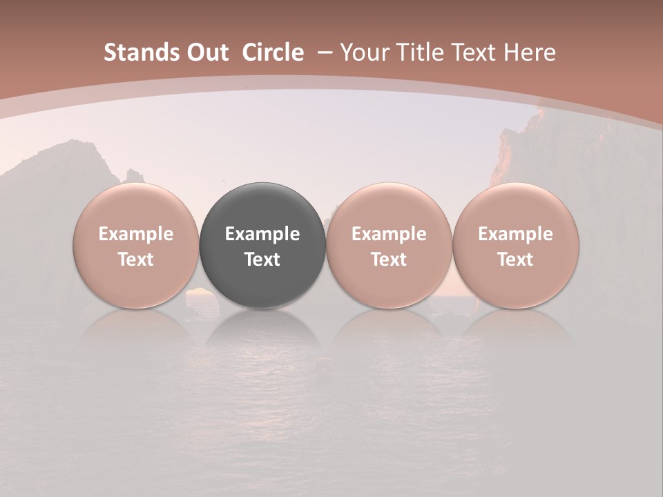 Arch Beach Formation PowerPoint Template