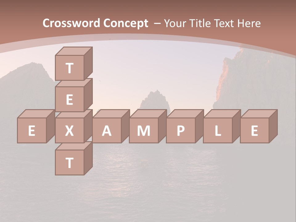 Arch Beach Formation PowerPoint Template