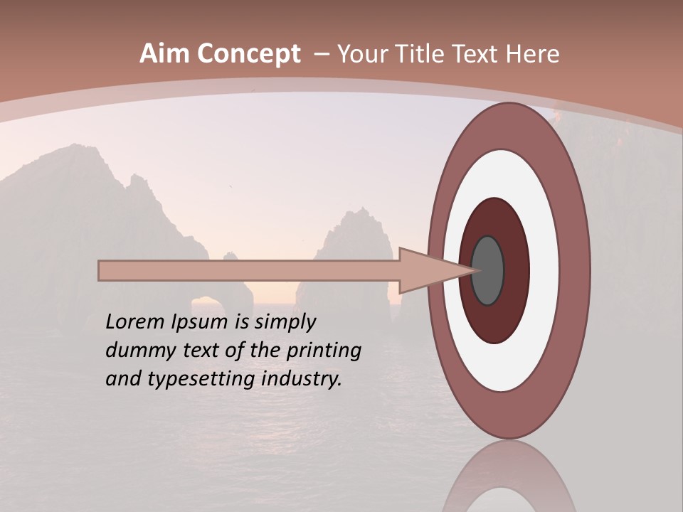 Arch Beach Formation PowerPoint Template
