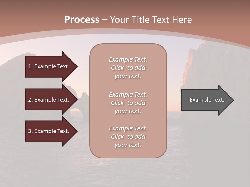 Arch Beach Formation PowerPoint Template