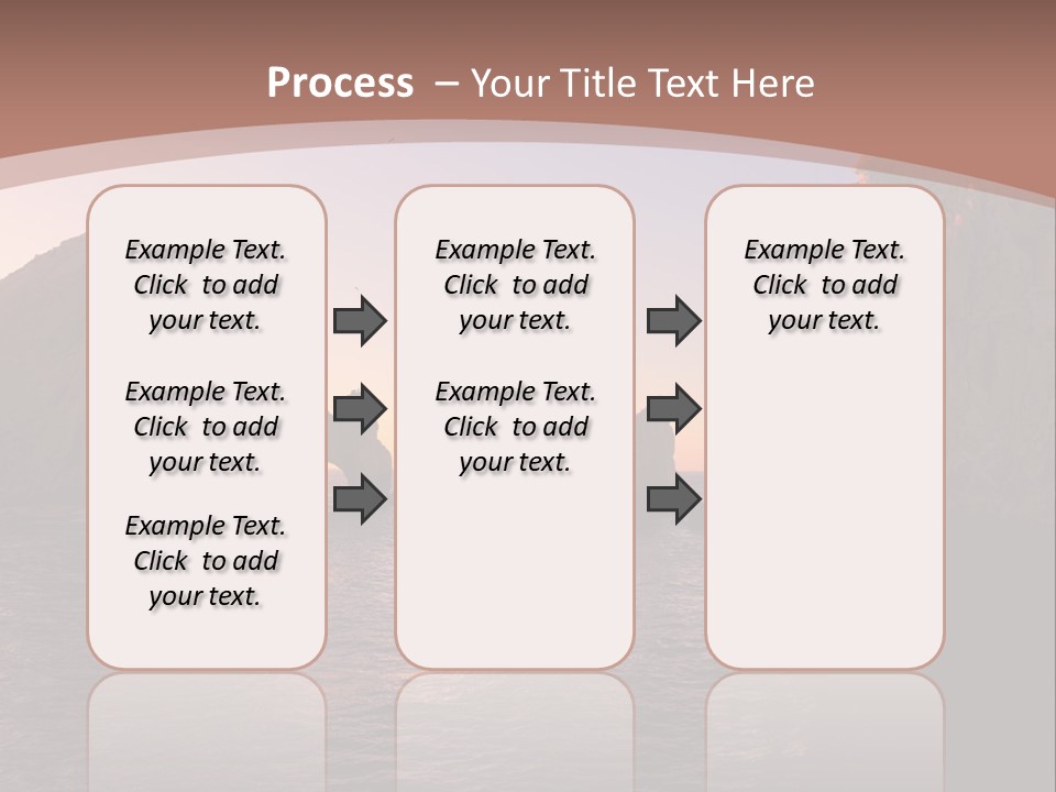 Arch Beach Formation PowerPoint Template