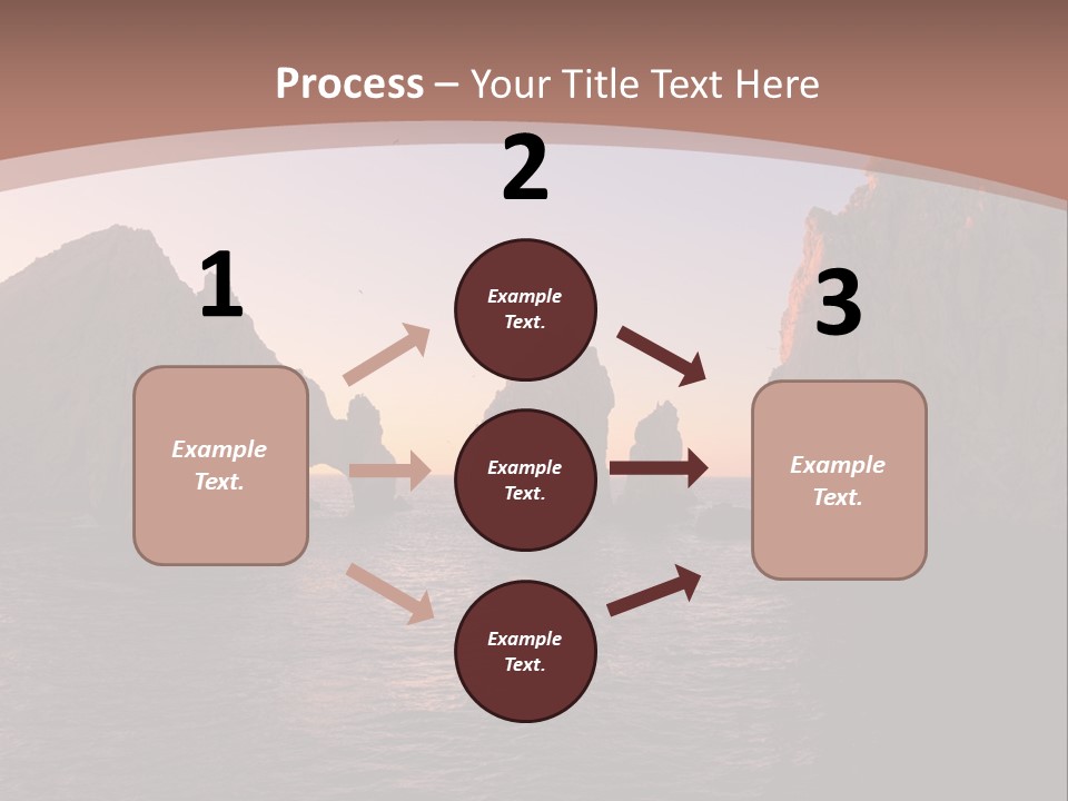 Arch Beach Formation PowerPoint Template