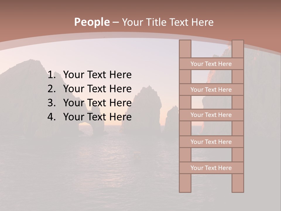 Arch Beach Formation PowerPoint Template