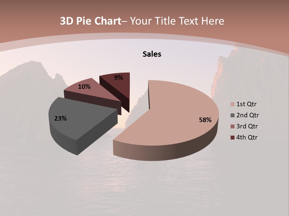 Arch Beach Formation PowerPoint Template