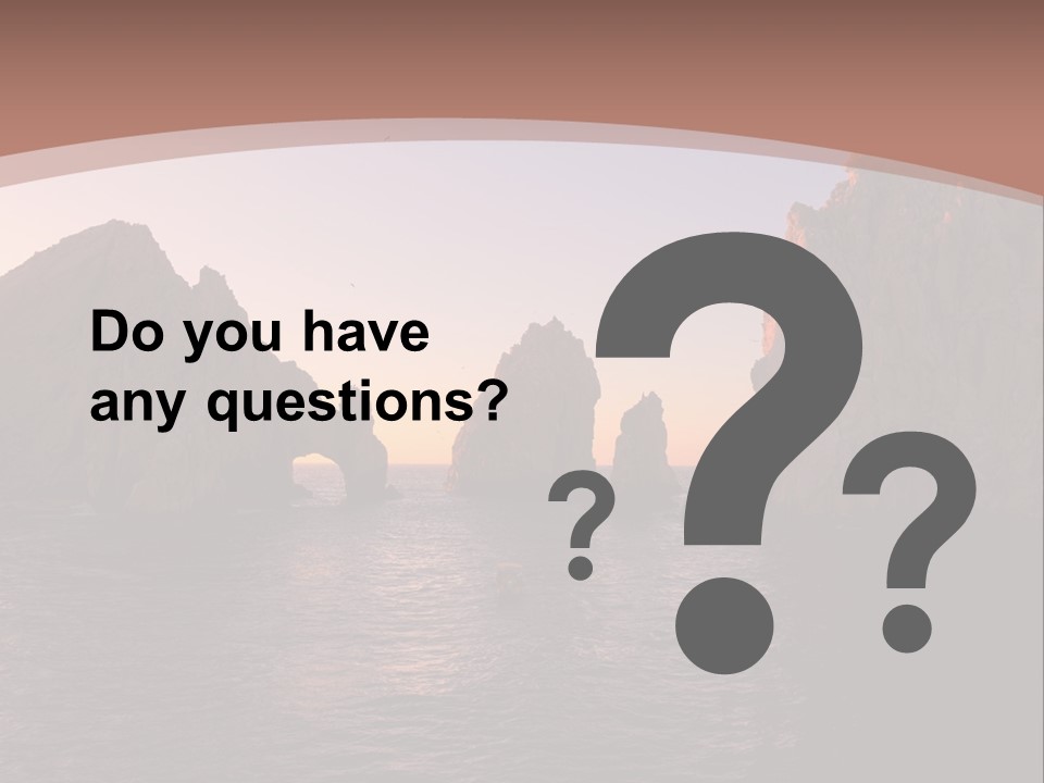 Arch Beach Formation PowerPoint Template