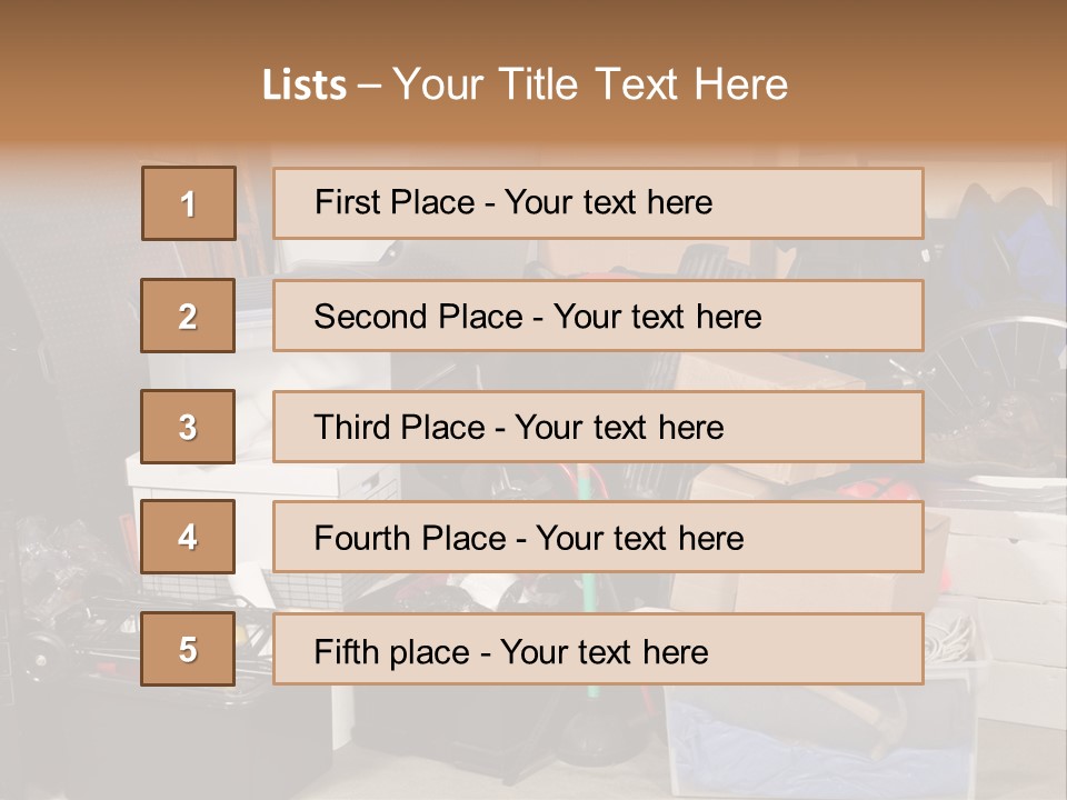 Box Dirty Garage PowerPoint Template