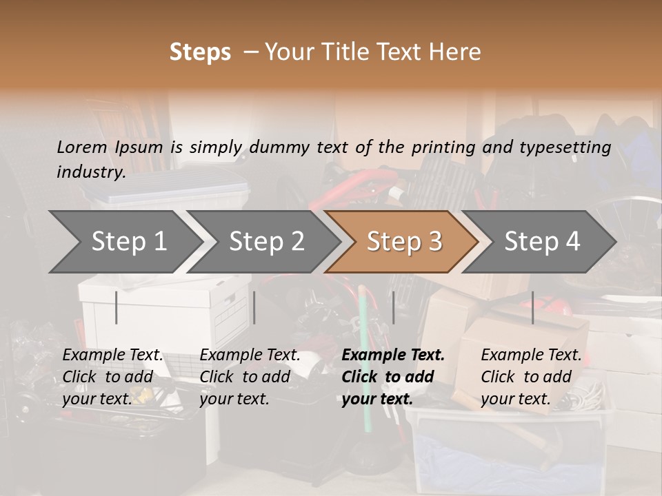 Box Dirty Garage PowerPoint Template