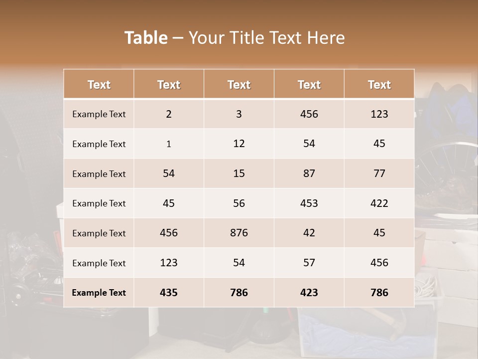 Box Dirty Garage PowerPoint Template