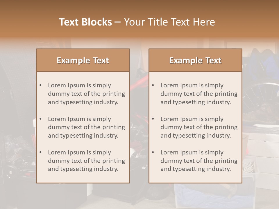 Box Dirty Garage PowerPoint Template
