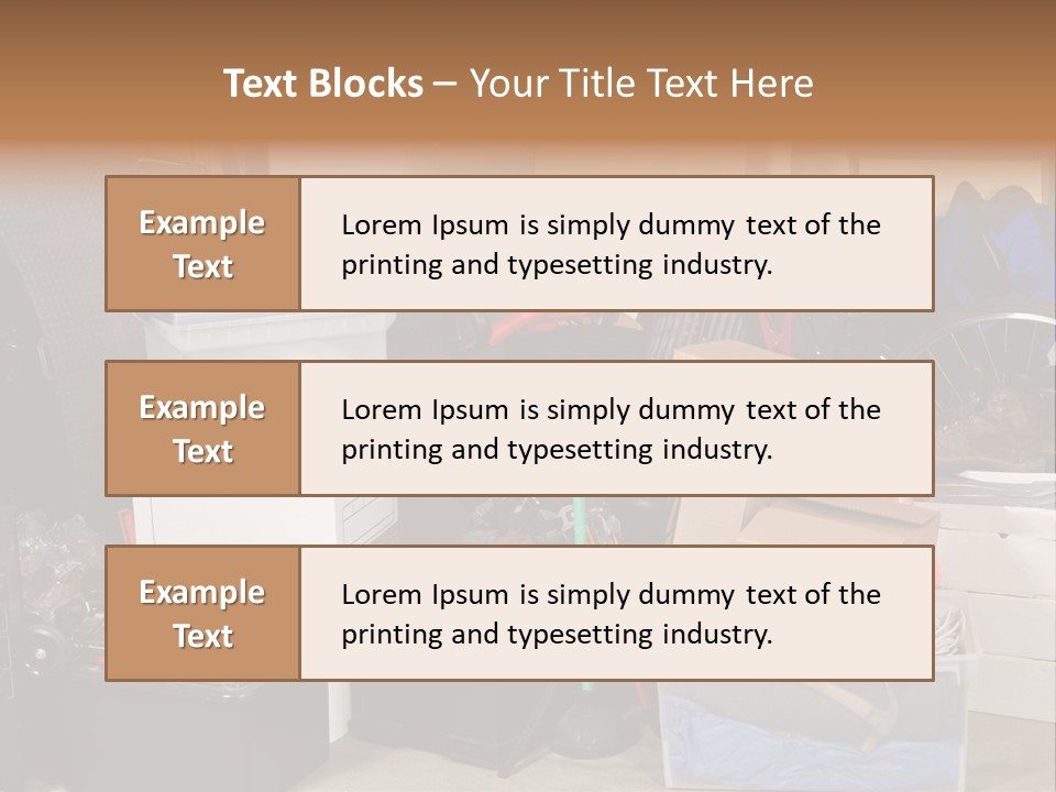 Box Dirty Garage PowerPoint Template