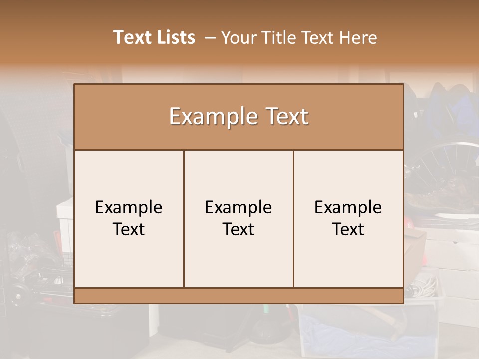 Box Dirty Garage PowerPoint Template