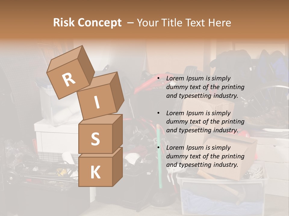 Box Dirty Garage PowerPoint Template