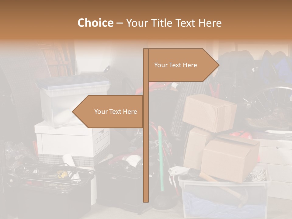 Box Dirty Garage PowerPoint Template