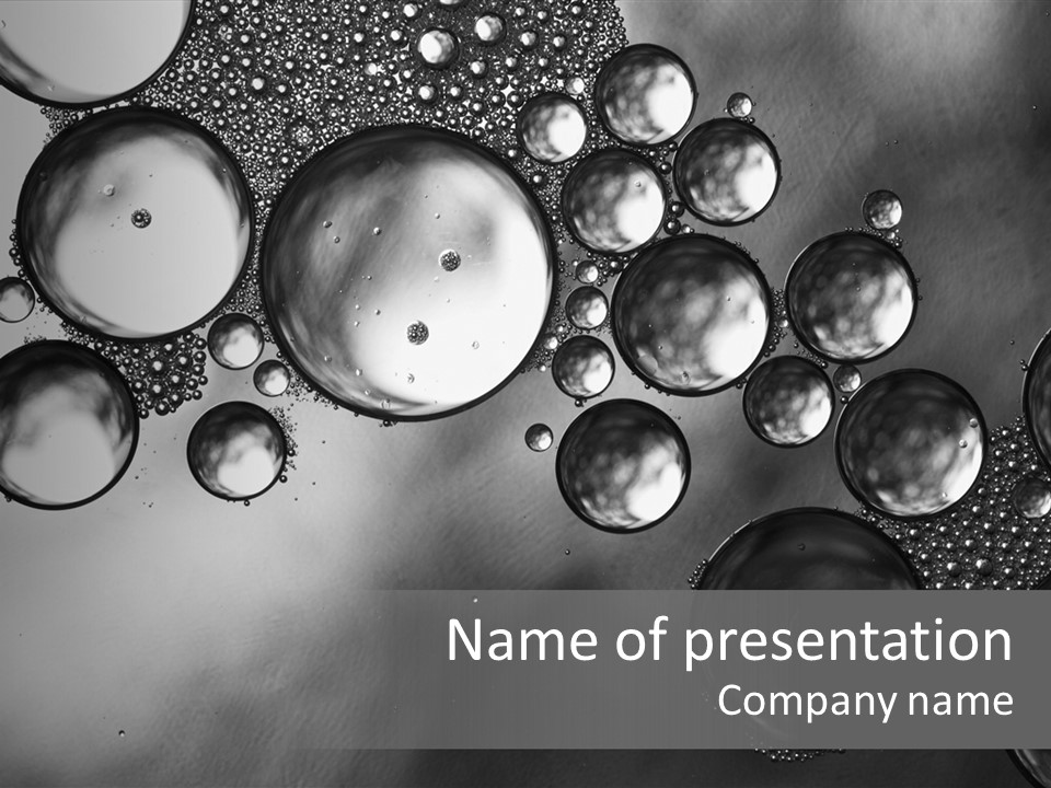 Beauty Space Bubble PowerPoint Template