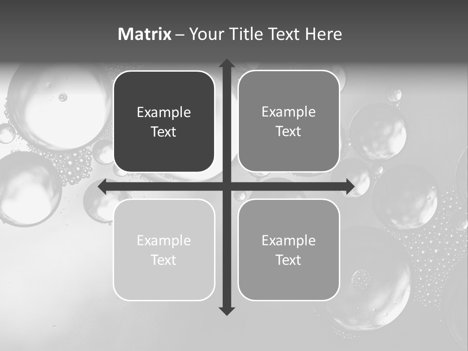 Beauty Space Bubble PowerPoint Template