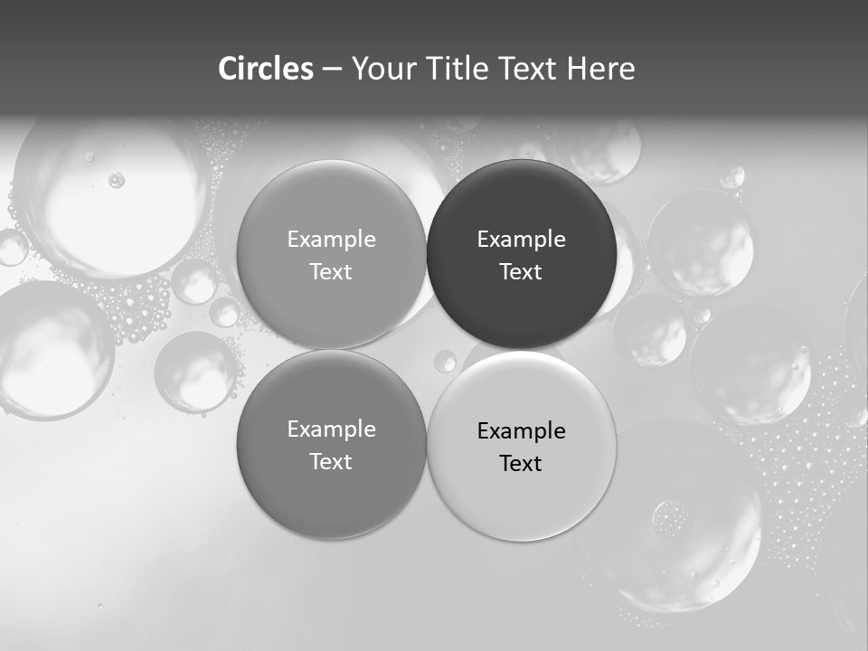 Beauty Space Bubble PowerPoint Template