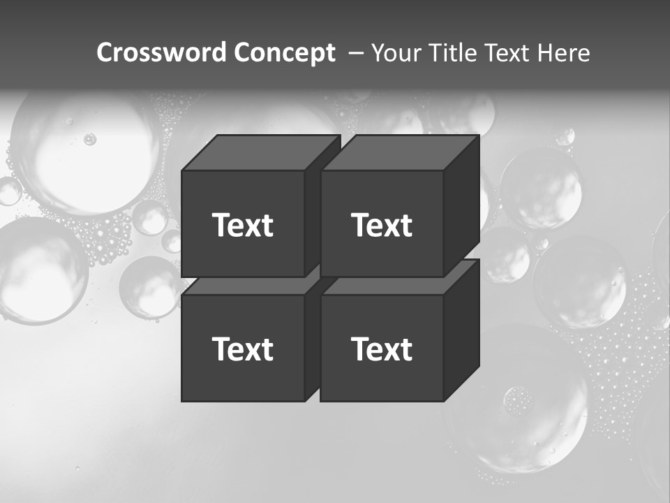 Beauty Space Bubble PowerPoint Template