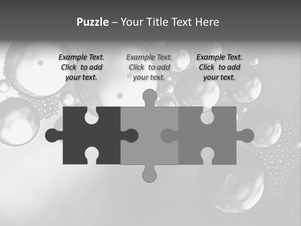 Beauty Space Bubble PowerPoint Template