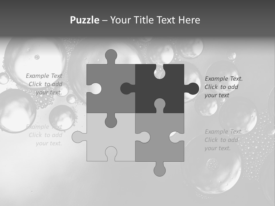 Beauty Space Bubble PowerPoint Template