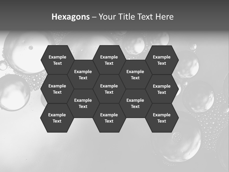 Beauty Space Bubble PowerPoint Template