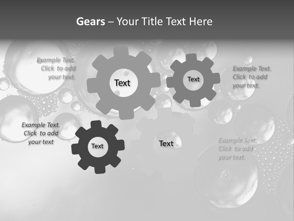 Beauty Space Bubble PowerPoint Template